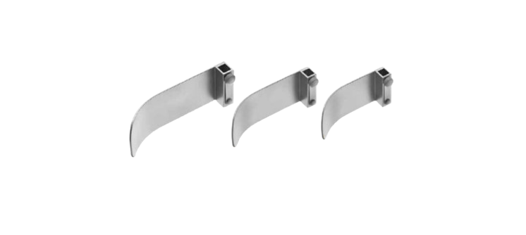 Balfour Side Blade Solid F/ Retractor MB221R, MB222R | MB637R